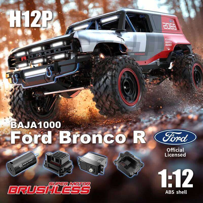 MJX H12P RC Alloy Large Scale Remote Control Electric Four-Wheel Brushless Drive Off-Road Climbing Car Toy Y260131