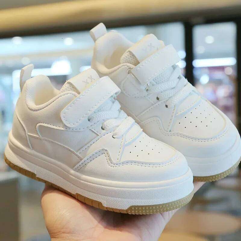 Children's Casual Sneakers 2024 New Comfortable Single Shoe Baby Boys Girls Toddler Small White Tennis Sports Board Shoes Y260128