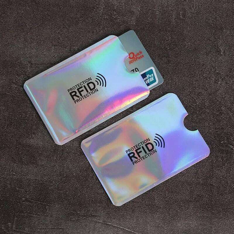 1PC Anti-Scan Sleeve Credit NFC RFID Protector Anti-magnetic Aluminum Foil Portable Bank Cards Holder Card Case Purse