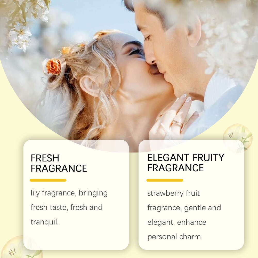 Roxelis Lily Flower Fresh Scent Exudes Charm Long-lasting Fragrance Portable Perfume S260131