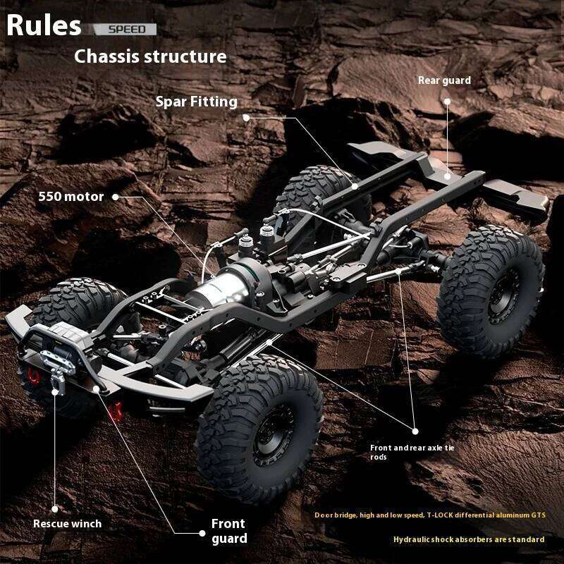 NEW Upgrades 2025 HB R001 Bronco with electric winch 1/10 4WD Remote Control Off-road Vehicle Electric Model RC Climbing Y260131