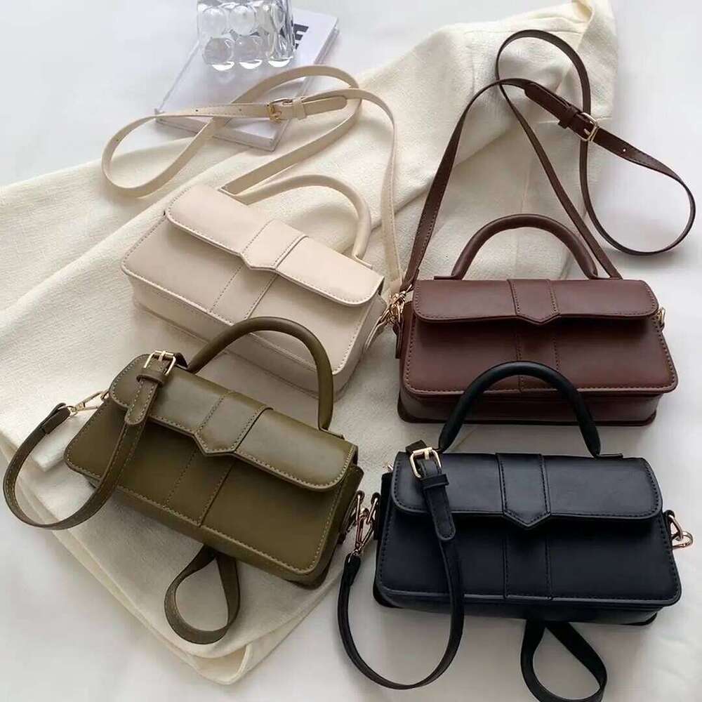 Pu Leather Shoulder for Women Handbag - Fashion Crossbody Bags Vintage Underarm Bag Square Satchel Black bolsos de mujer XJ260131