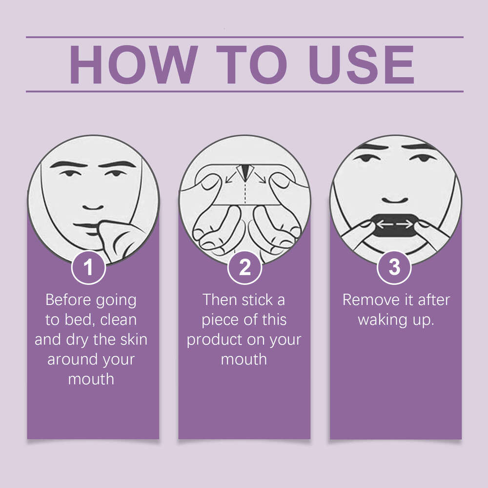 Ximonth Anti-Snoring Nighttime Gentle Body Reduce Snoring Comfortable Sleep Care Patch S260131