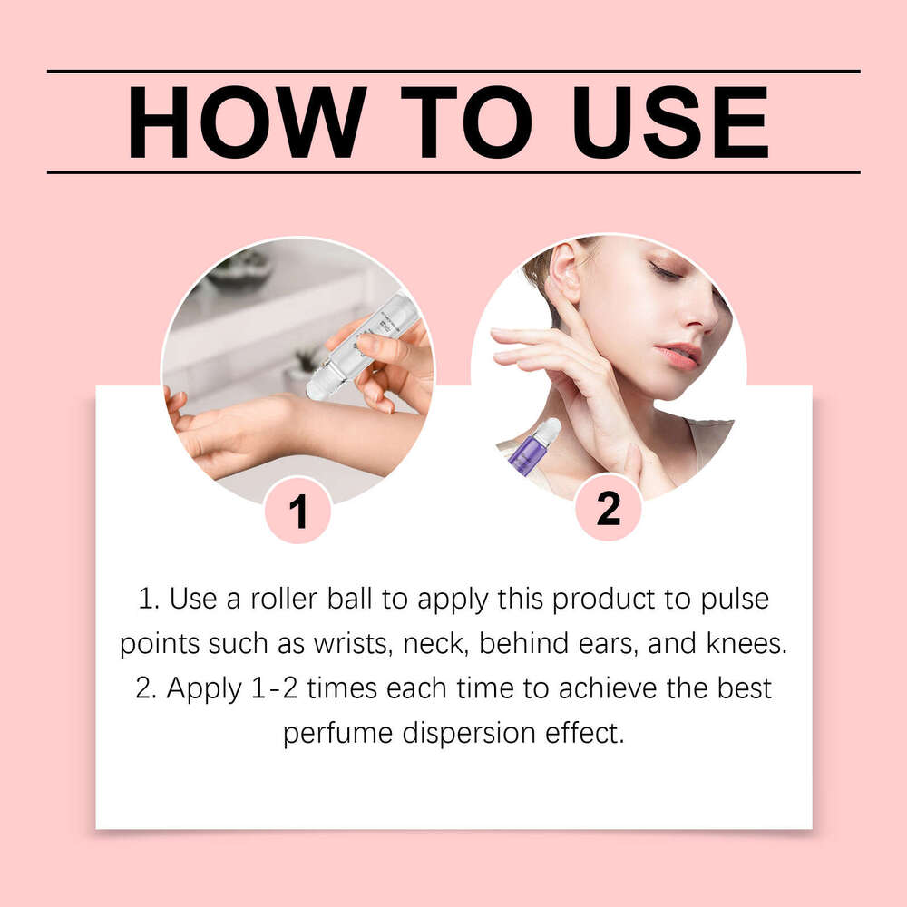 Roxelis Rose Roll-On Natural Long-Lasting Fragrance Refreshing Gentle Daily Couple Dating Portable Perfume S260131