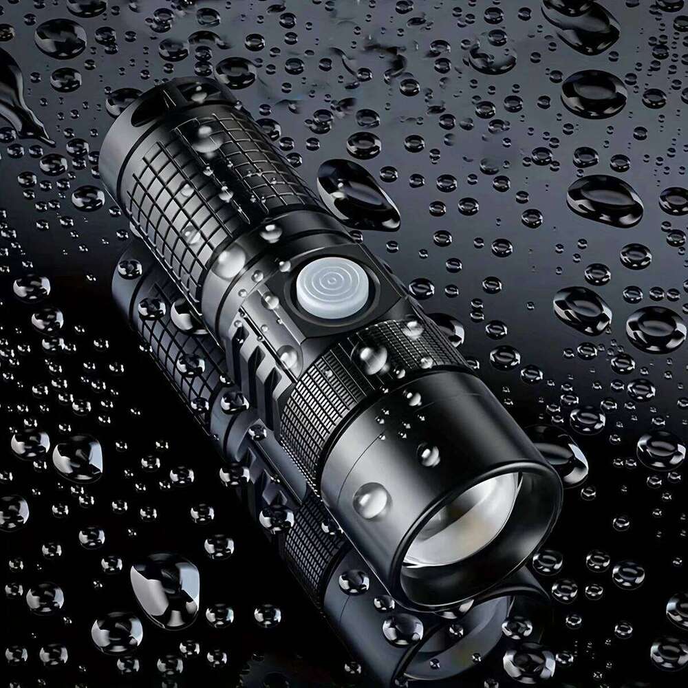 10W Zoom High Bright Palm Small Mini Flashlight Type-C Rechargeable Portable Pocket Hiking Camping Fishing Night llighting Torch H260131