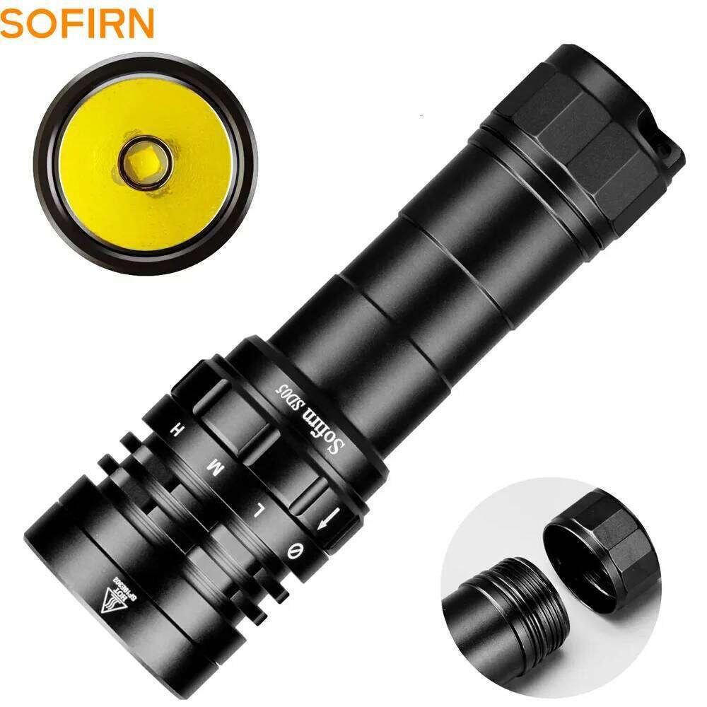 Sofirn SD05 Scuba Diving Light XHP50.2 Super Bright 3000lm 21700 Flashlight with Magnetic Switch 5000K 6500K H260131