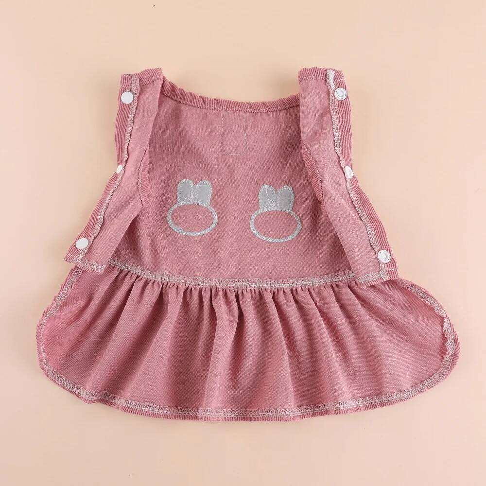 Dog Corduroy Girl Dress Summer Clothes Sleeveless Skirt For Small Dogs Chihuahua Puppy Clothing Harness Dresses XS H260130
