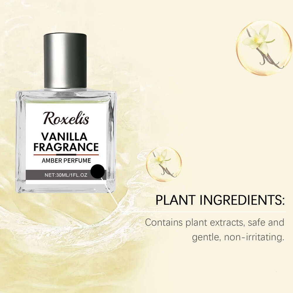 Roxelis Vanilla Amber Eau de Toilette Natural Fresh Elegant Long-lasting Fragrance Daily Dating Charm Niche Perfume Portable S260131