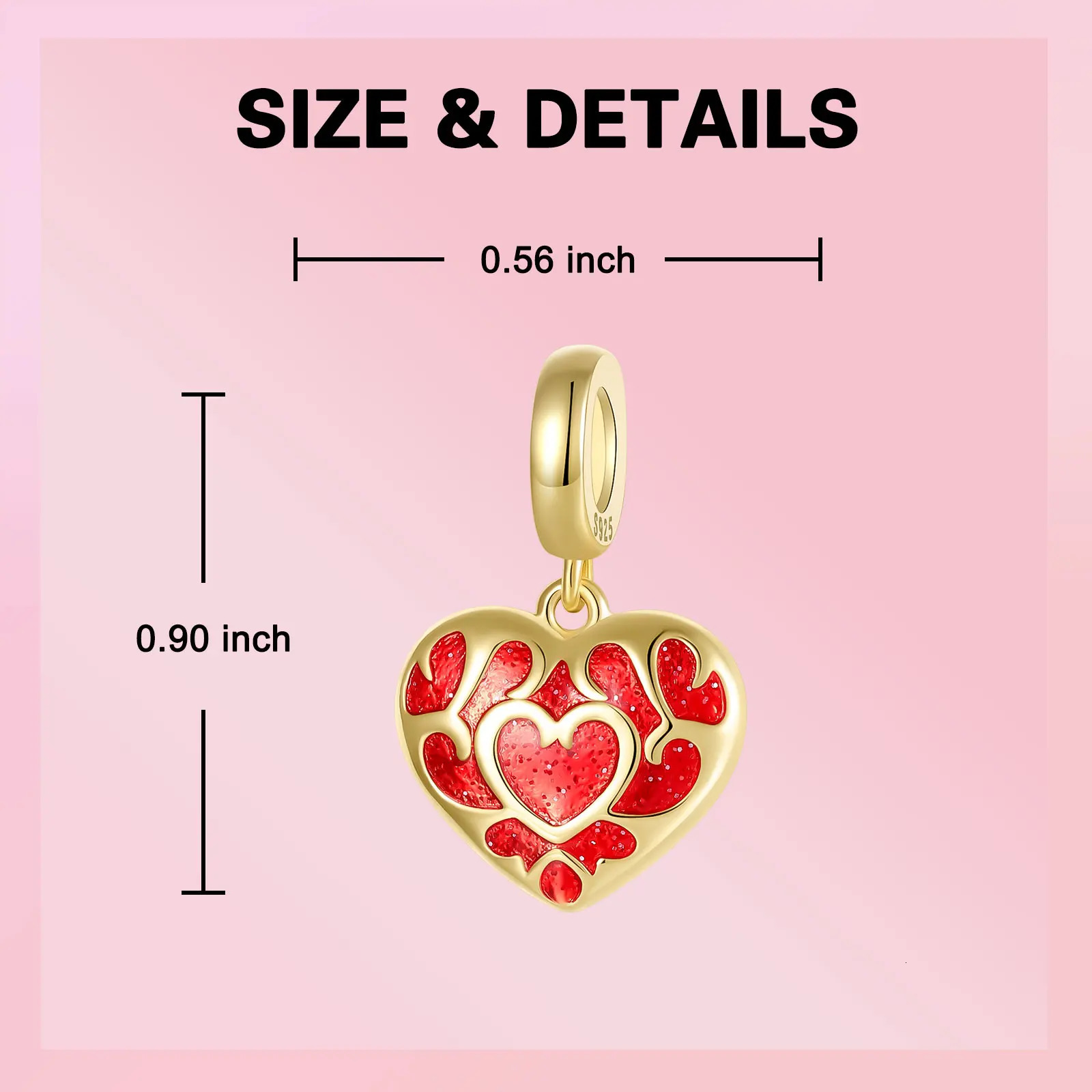 925 Sterling Silver Sc Beetle Goldfish Pendant DIY Fine Beads Fit Original Charms Bracelet Women Jewelry Diy 260124