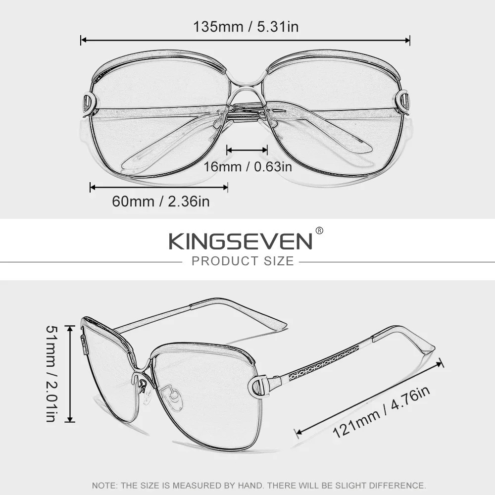 KINGSEVEN Fashion Women Sunglasses Polarized UV400 Female Squre Outdoor Glasses Casual Ladies Driving Large Frame Eyewear 260128