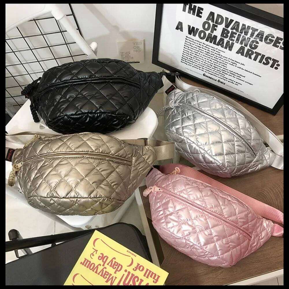 Couple Quilted Chest Fashion Casual Crossbody Purse Shoulder Bag Travel Hiking Cycling for Christmas Gift