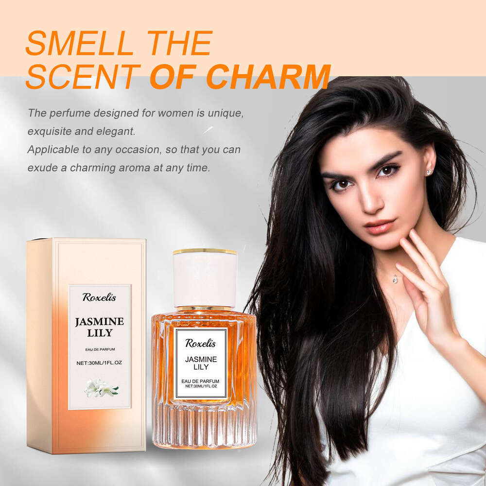 Roxelis Lily Women's Pheromone Perfume Wrist Behind Ear Neck Natural Long-lasting Light Fragrance Exquisite Elegant Exudes Female Charm S260131