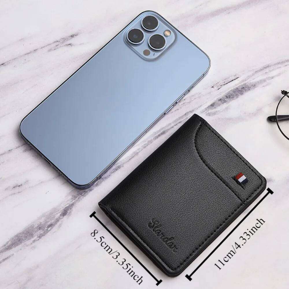 Ultra Thin Men's Wallet Vertical Multi Holder Small Slim Wallets Driver's License Youth Mini Student Card Case Bag Purses