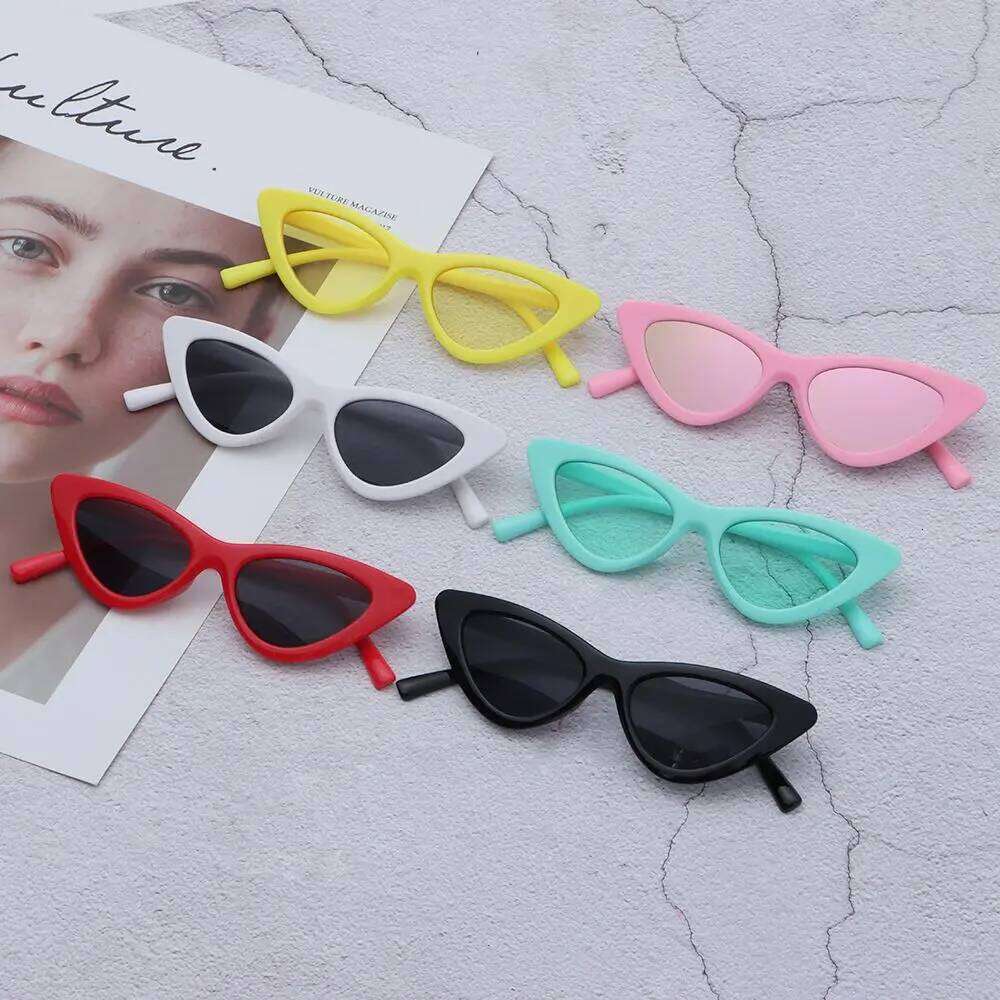 3-9 Years Retro Cute Cat Eye Kids Toddler Sunglasses H260130