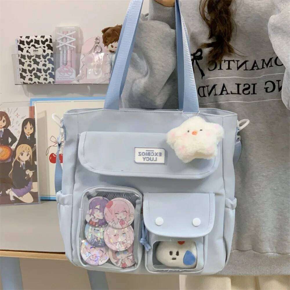 Y2K Fresh and Sweet Girl Ulzzang Ita Japanese Ins College Style Crossbody Large Capacity Women's Daily Commuting Toy Bag