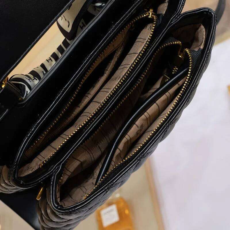 Women's diamond grid handbag, women's 2024 new spring/summer high-end small square bag, designer crossbody bag