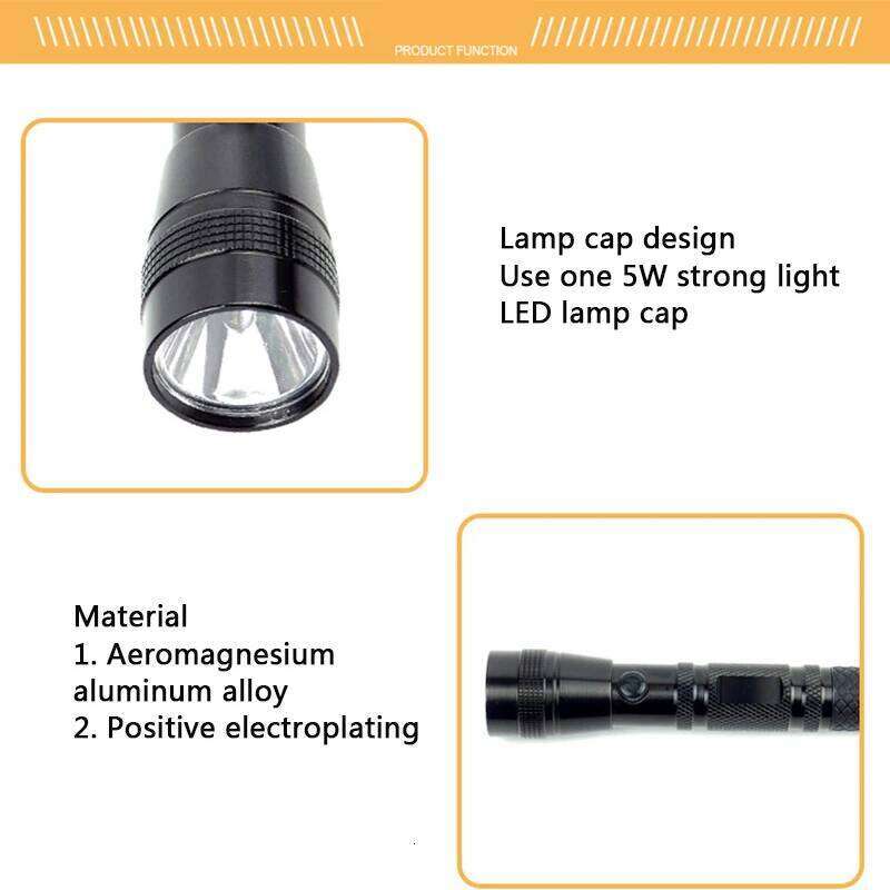 Powerful LED Aluminium Alloy Waterproof Flashlight Camping Torch Pocket Emergency Flash Light H260131