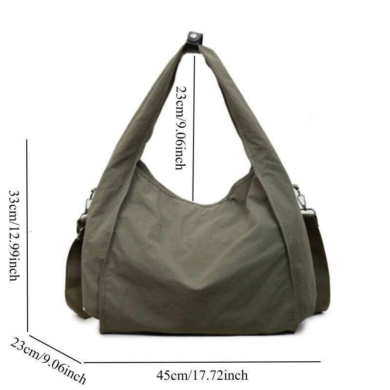 Japan Style Nylon Crossbody Casual Large Capacity Tote Lightweight Women Shoulder Bag Simple Handbag XJ260131