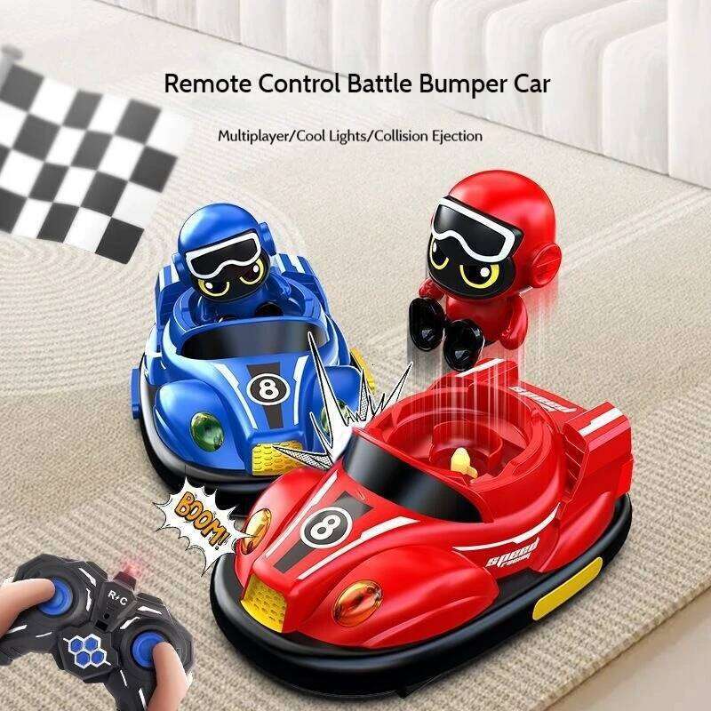 Remote Control Battle Bumper Car Collision Ejection Kart With Music Light Parent-Child Interaction Toy Boy Gift Y260131