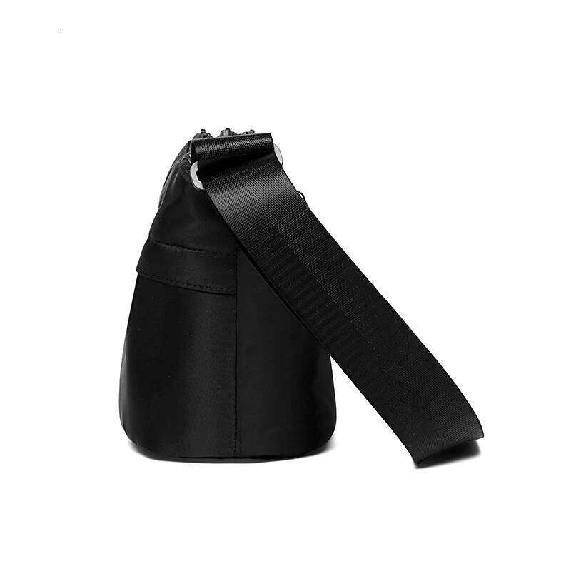 Men's leather cross-body trendy 2025 new nylon student casual shoulder fashionable men's business bag