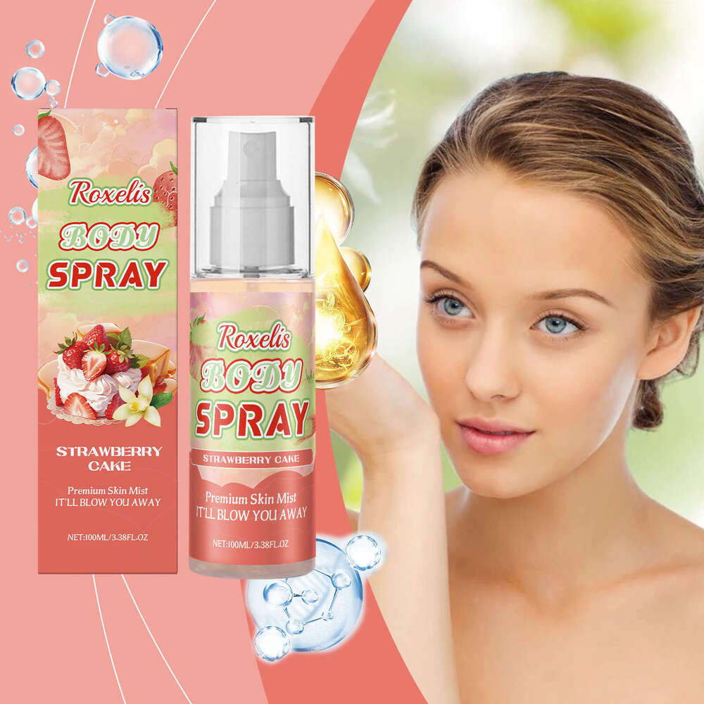 Roxelis Strawberry Cake Body Fragrance Fresh Scent Gentle Long-lasting Multi-layer Elegant Perfume Spray S260131