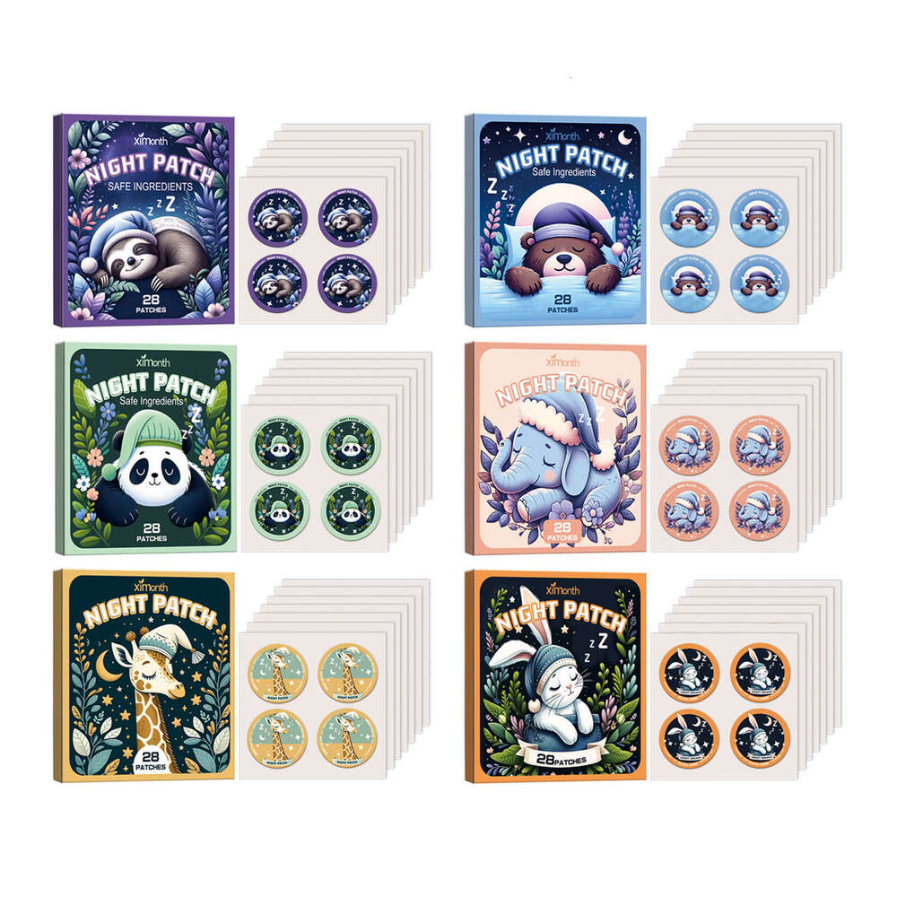 Ximonth Plant Gentle Care for a Peaceful Night Comfortable Cute Cartoon Sleep Stickers S260131