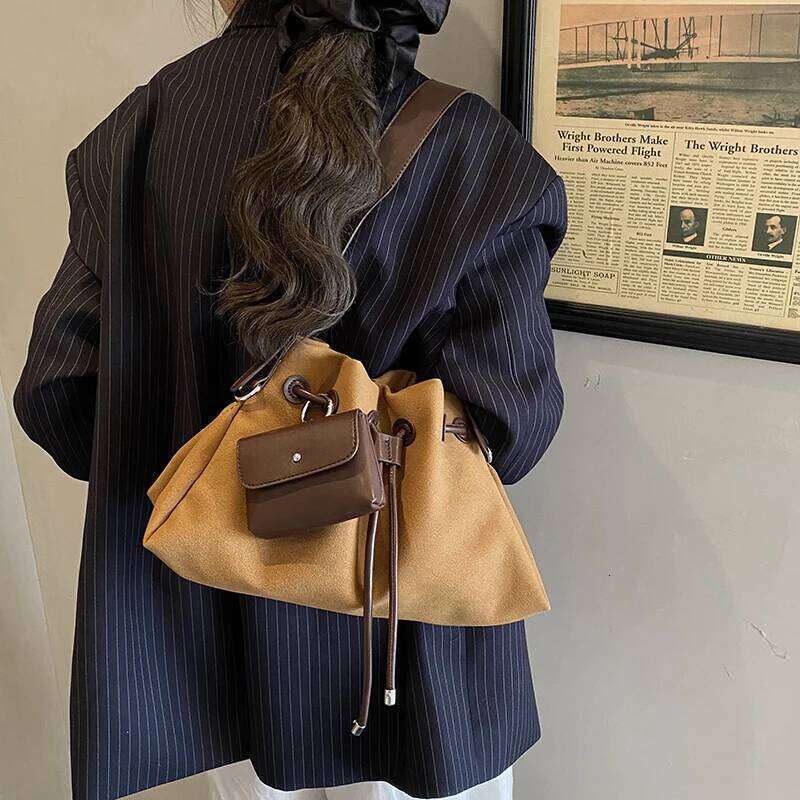 PU Leather Bucket Crossbody Bags for Women 2025 Trend Female Korean Fashion Lady Shoulder Bag Handbags and Purses XJ260131