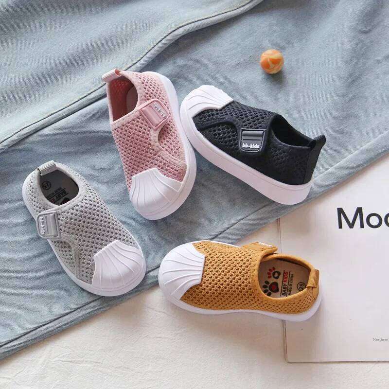 Kids Sneakers Boys Girls Toddlers Fashion Skate Knitted Fabric Casual Shoes for Kindergarten School Soft 21-30 Y260128