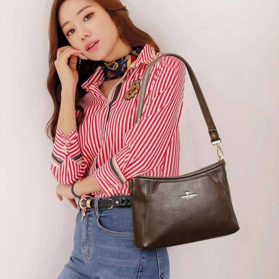 Top Quality PU Leather Tote For Women Luxury Shoulder Solid Color Crossbody Bags 2026 New Fashion Female Sac Xiu Lai Si