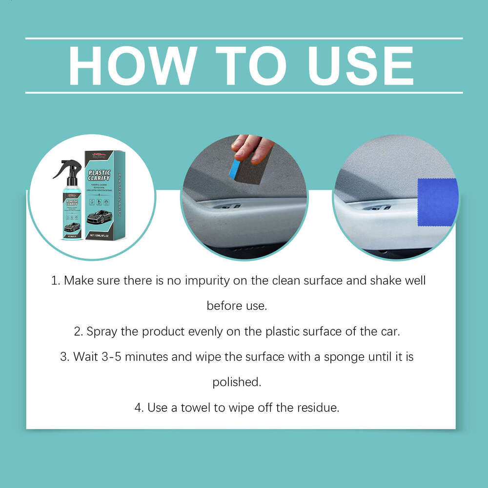 Rayhong Plastic Spray Car Maintenance Cleaning Renovation Brightening Crystal Coating Film Agent S260131