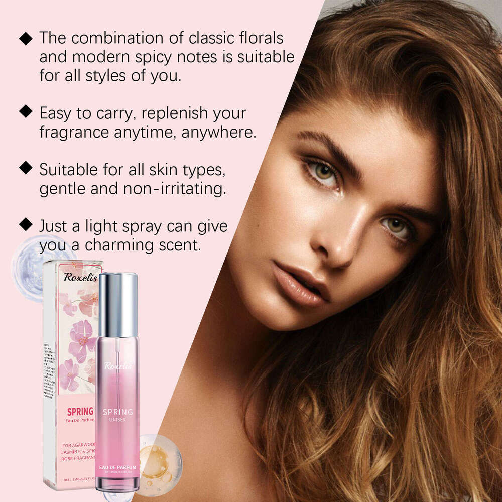 Roxelis Spring Spicy Rose Scent Fresh Natural Light Fragrance Portable Long-lasting Personal Charm Perfume S260131