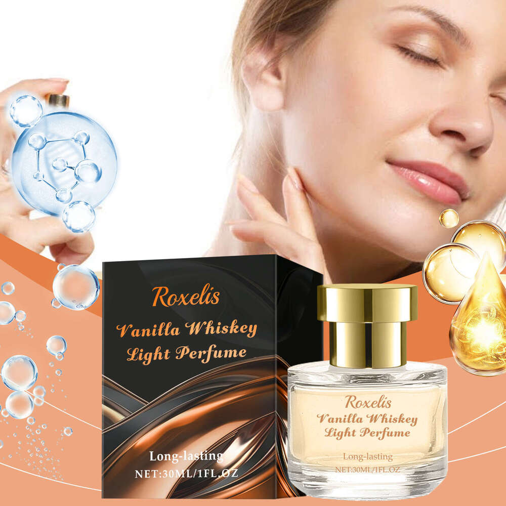 Roxelis Vanilla Whiskey Natural Fresh Fruit Fragrance Elegant Long-lasting Couple Dating Portable Eau de Toilette Spray S260131