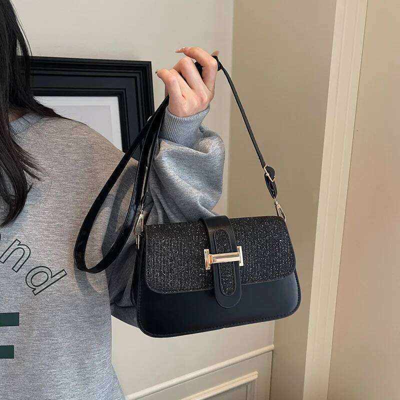 2025 New Women's Square Shoulder Bag - Vintage Texture & Summer Style, Minimalist Crossbody Underarm Bag XJ260131