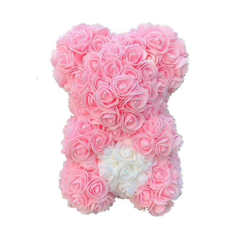 1pc 25cm Teddy Bears Artificial Foam Flower Rose Bear For Women Valentine's Wedding Birthday Anniversary Gifts 2025 Y260131