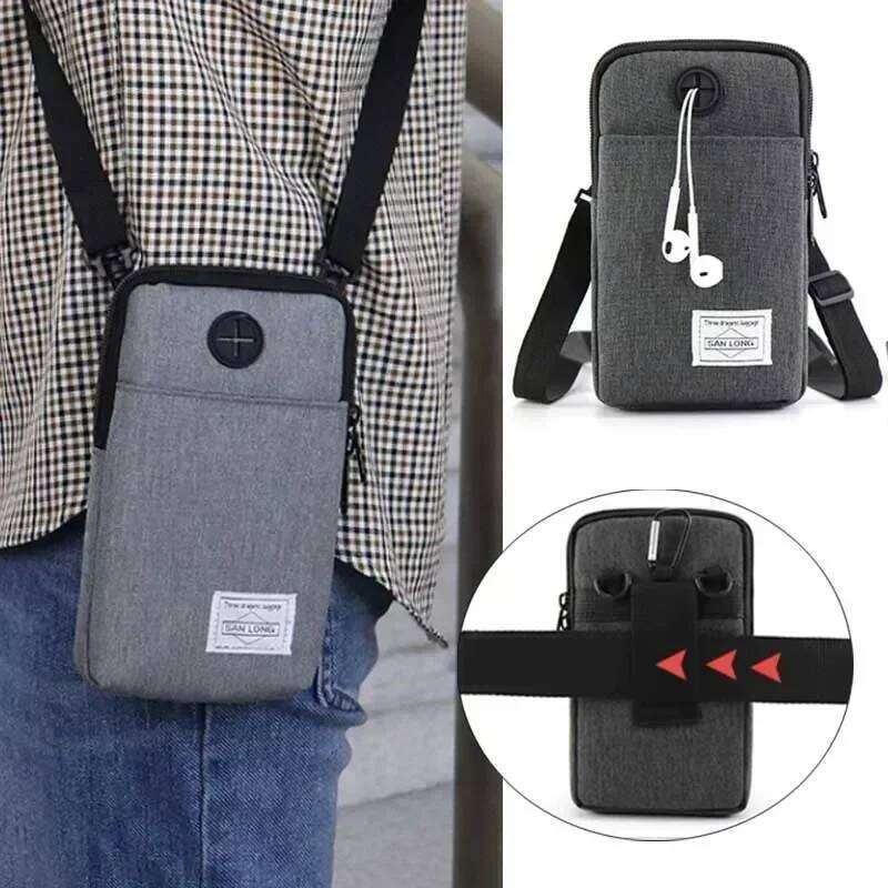 2025 Fashion Purse Outdoor Sports Travel Pocket Waist Fanny Pack Men 7.2 Inch Phone Pouch Camping Hunting Tactical Bag