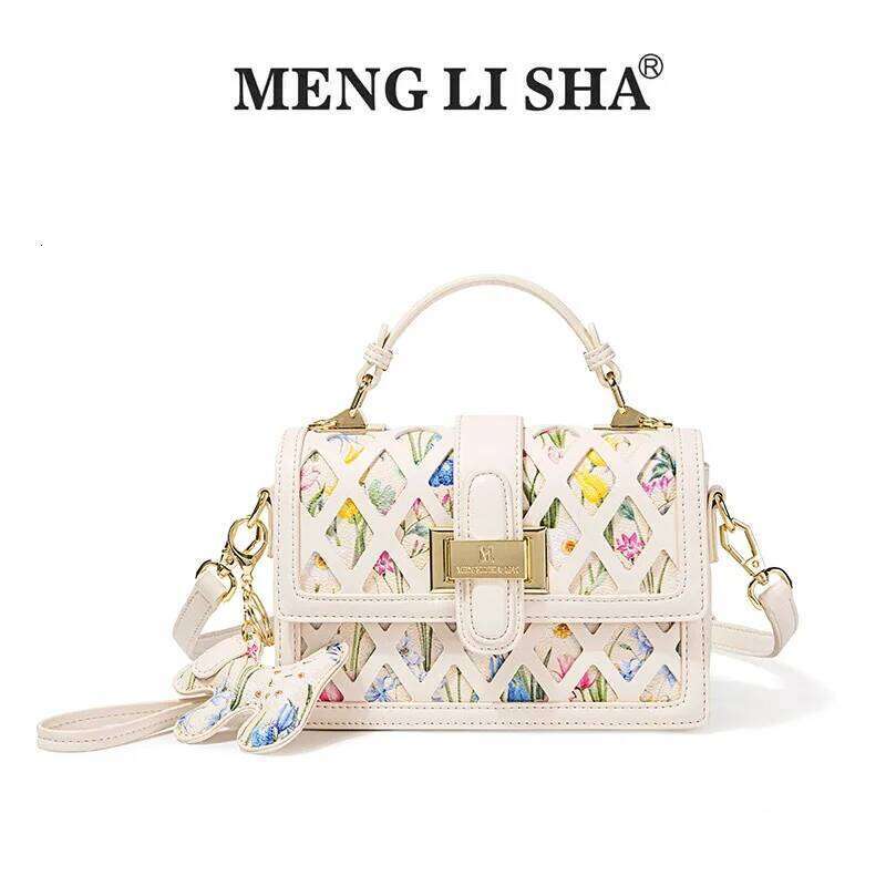 Women's high-end designer single shoulder crossbody bag 2024 new light luxury contrasting retro handbag