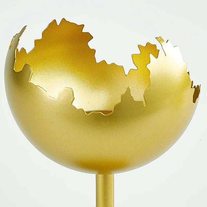 Transparent metal fragrance diffuser holder - painted finish candle stand for dining table to enhance atmosphere Y260131