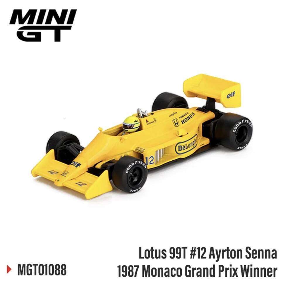 MINI GT 1:64 Ayrton Senna 1984 1987 Monaco 1988 1991 Japanese Grand Prix 2nd PlaceWinner Alloy Car Model Gift Y260130