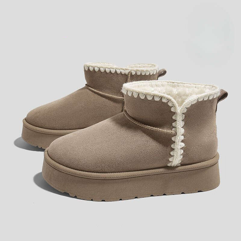 hot boot designer women snow boots for women winter womens shoes with fleece lining thickened cotton boots maroon brown waterproof non slip warm cotto