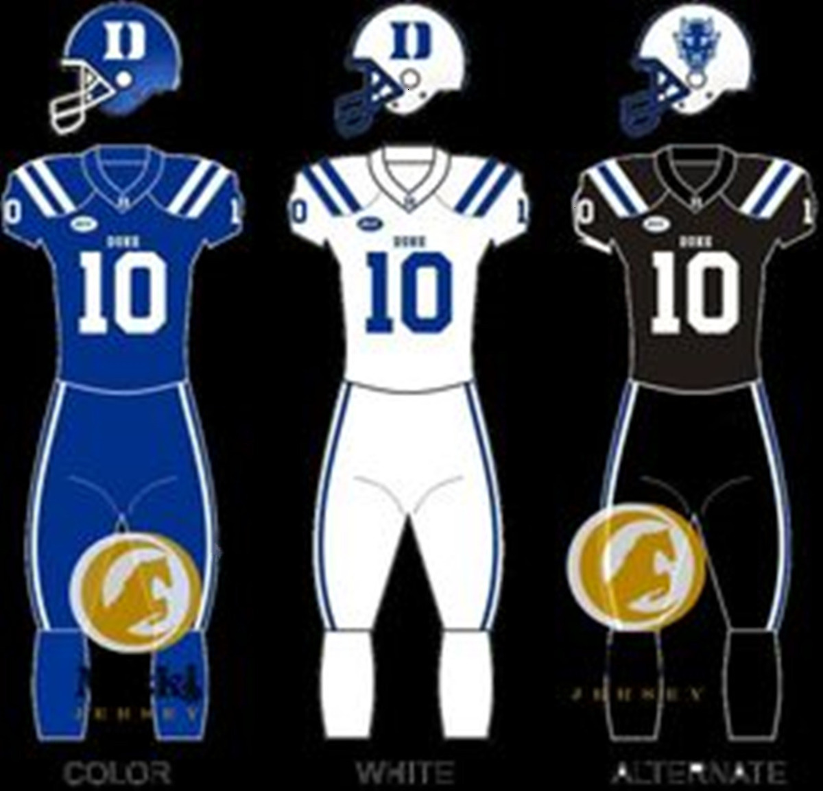 Jeremiah Hasley Duke Blue Devils Football Jersey 97 Wesley Williams 99 Aaron Hall 4 Josiah Green 12 Tre Freeman 34 Luke Mergott Duke Jerseys Custom