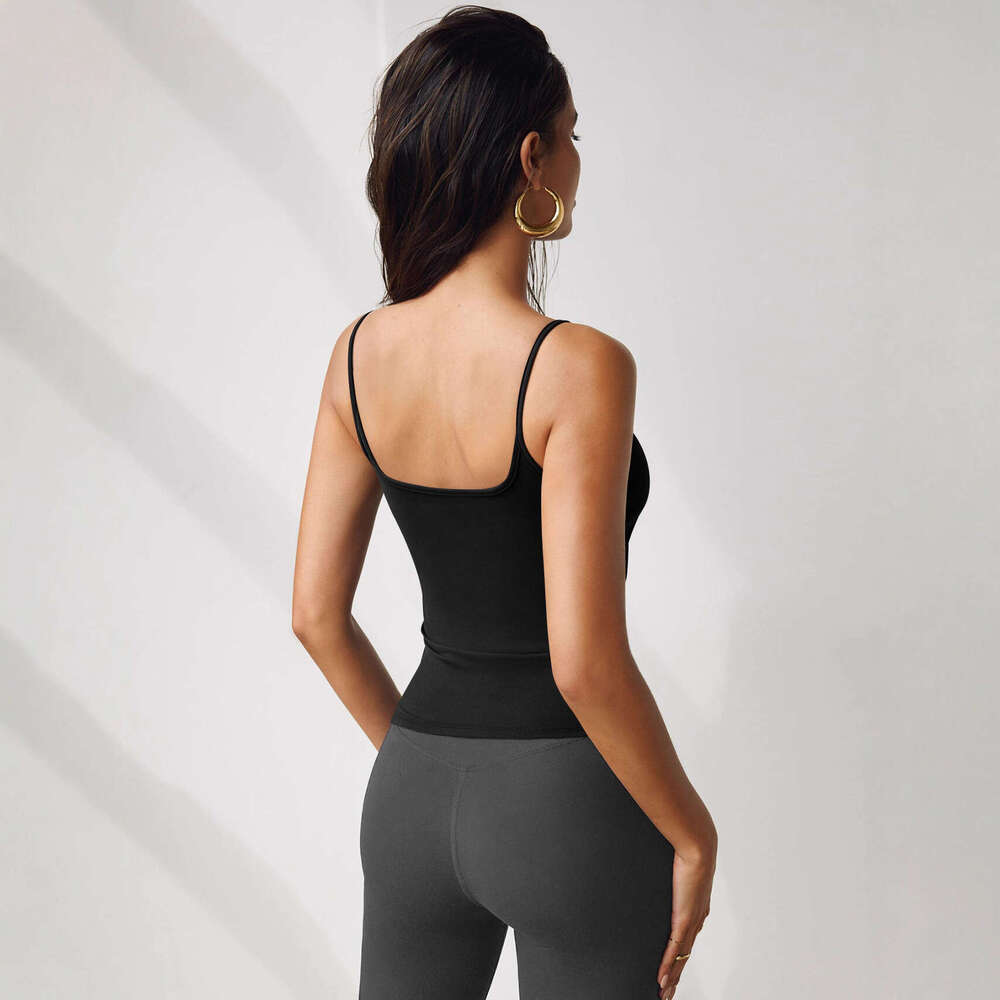 European and American Style Summer Hot Girl Base Inner Wear Slim Fit Camisole Y2K Tight Short Top for Women