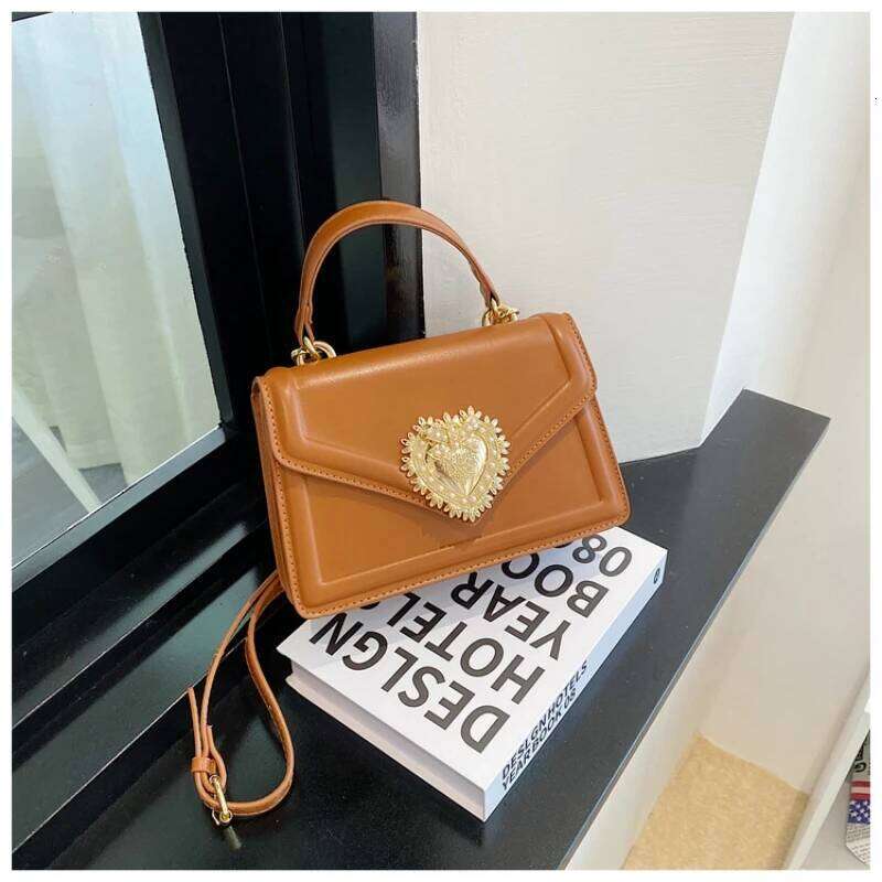 Women's Fashion Square Bag Solid Color Handbag