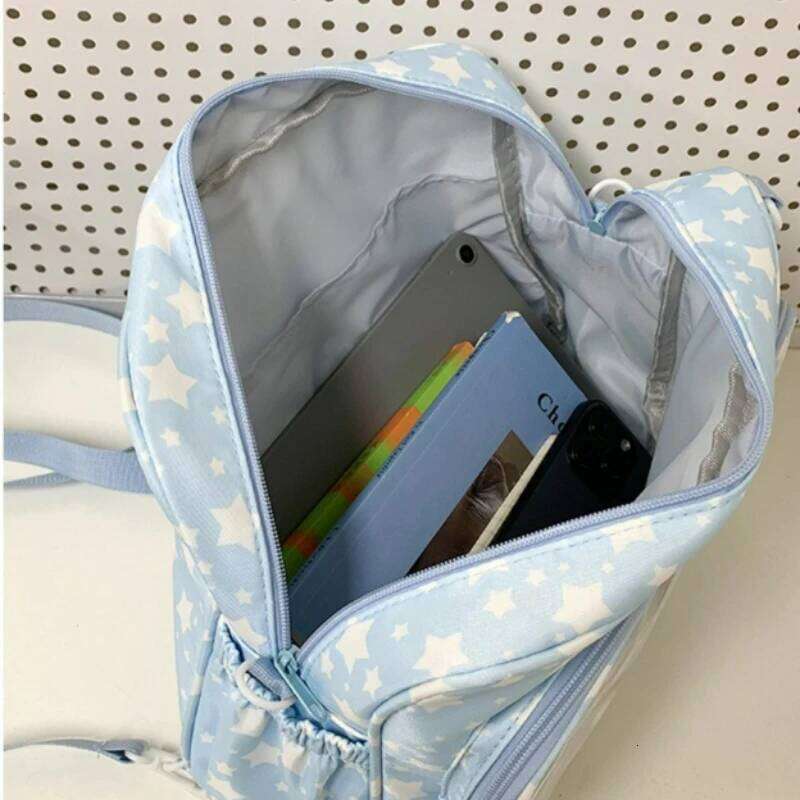 Japanese Anime Crossbody Transparent Texture Simple and Versatile Shoulder for Women Small Star Print Casul Cute Ita Bag XJ260131