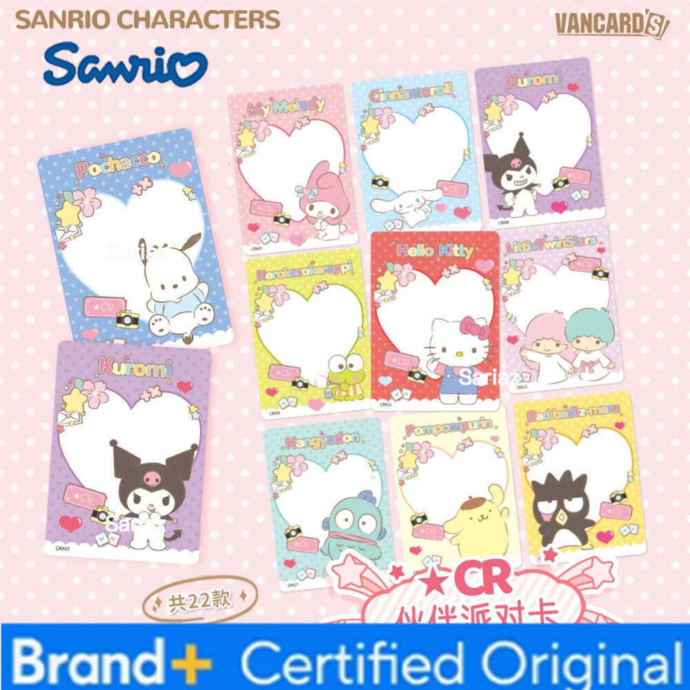 Sanrio Genuine Family Star Party Trading Cards Dream Pack Hello Kitty My Melody Cute Anime Characters Collection Card Toy Gift H260130