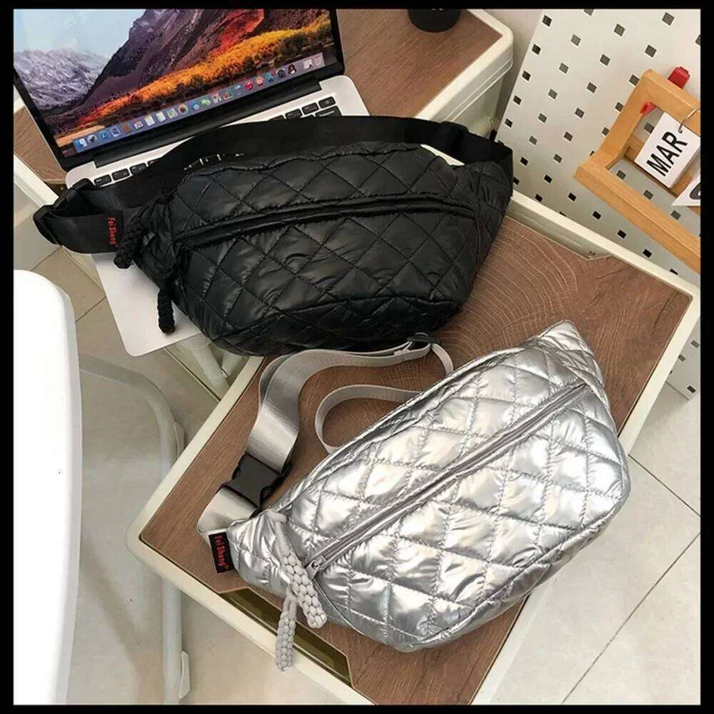 Couple Quilted Chest Fashion Casual Crossbody Purse Shoulder Bag Travel Hiking Cycling for Christmas Gift