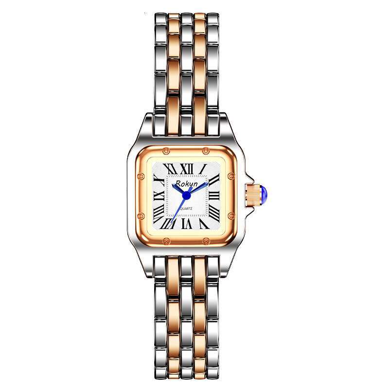 Light Luxury Square Women's Watch Fashionable and Elegant Waterproof Quartz Wristwatch
