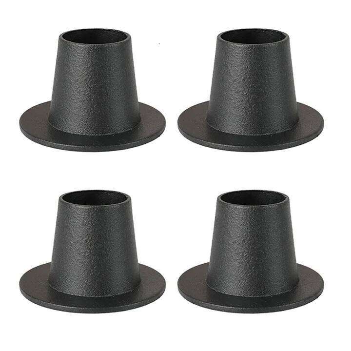 4Pcs Black/gold Candle Holders Retro Candlestick Stand Dining Tables Decor for Home Wedding Party Anniversary Housewarming Gifts Y260131