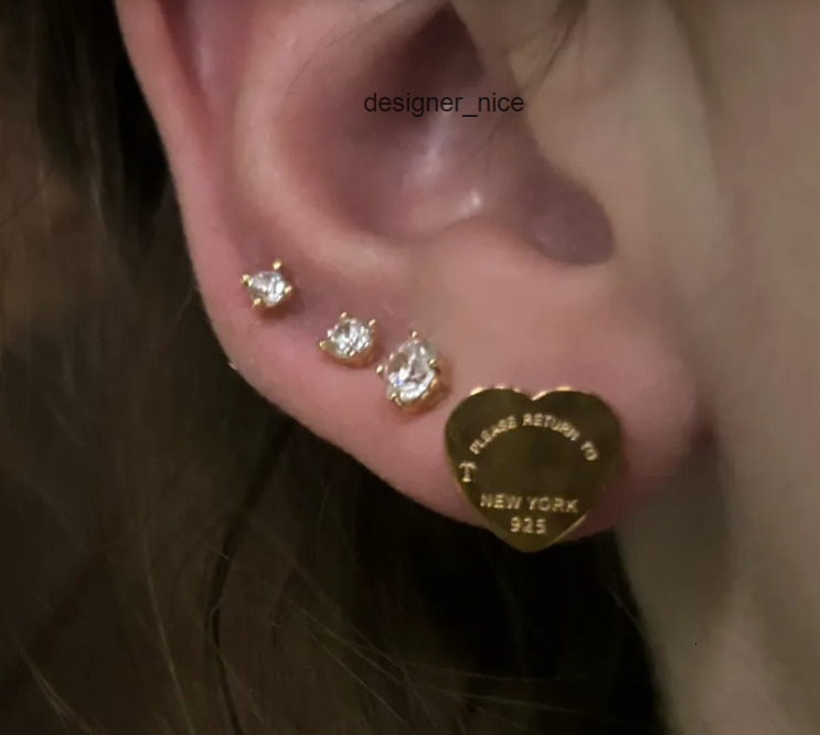 316l stainless steel high mirror small heart letter stud earring 18k rose gold silver studs tiffamy and co tiffanyx tiffanies earrings tiffanies and tiffanyx co XXYX
