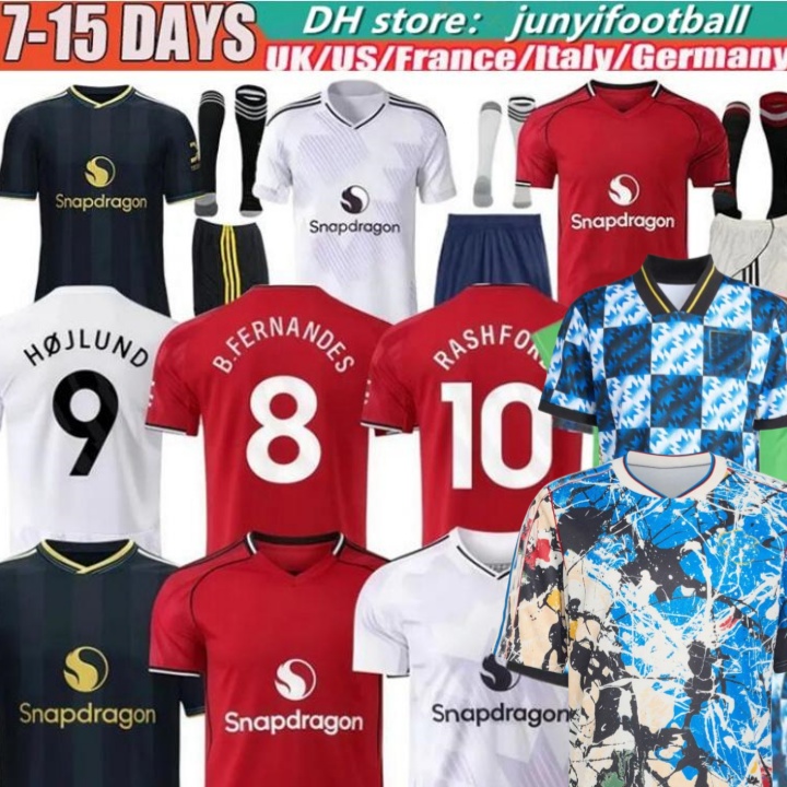 ManUnited 2025 26 manchesteers United Stone Roses Soccer Jerseys CUNHA MBEUMO GARNACHO HOJLUND MARTINEZ CASEMIRO football shirt B. FERNANDES men kids kits MAINOO