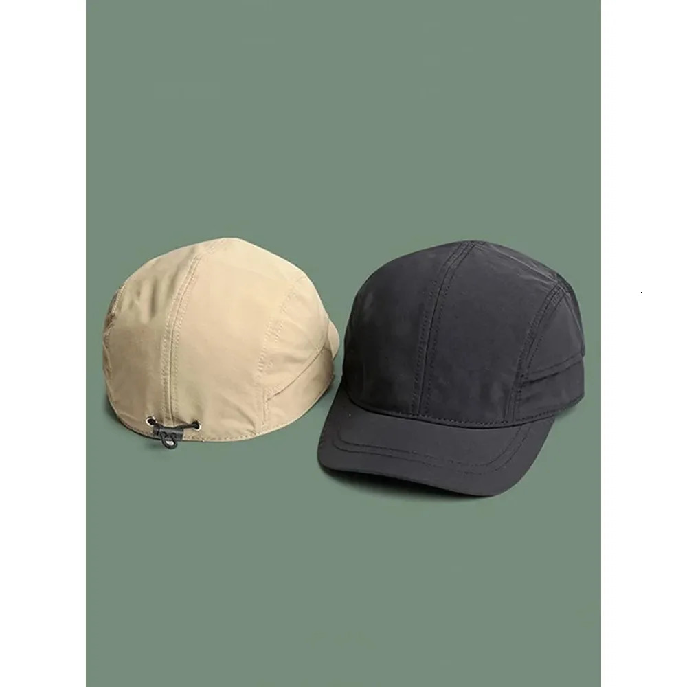 Thin Summer Outdoor Sunscreen Quickdrying Baseball Cap Mens Short Solid Color Light Board 260120